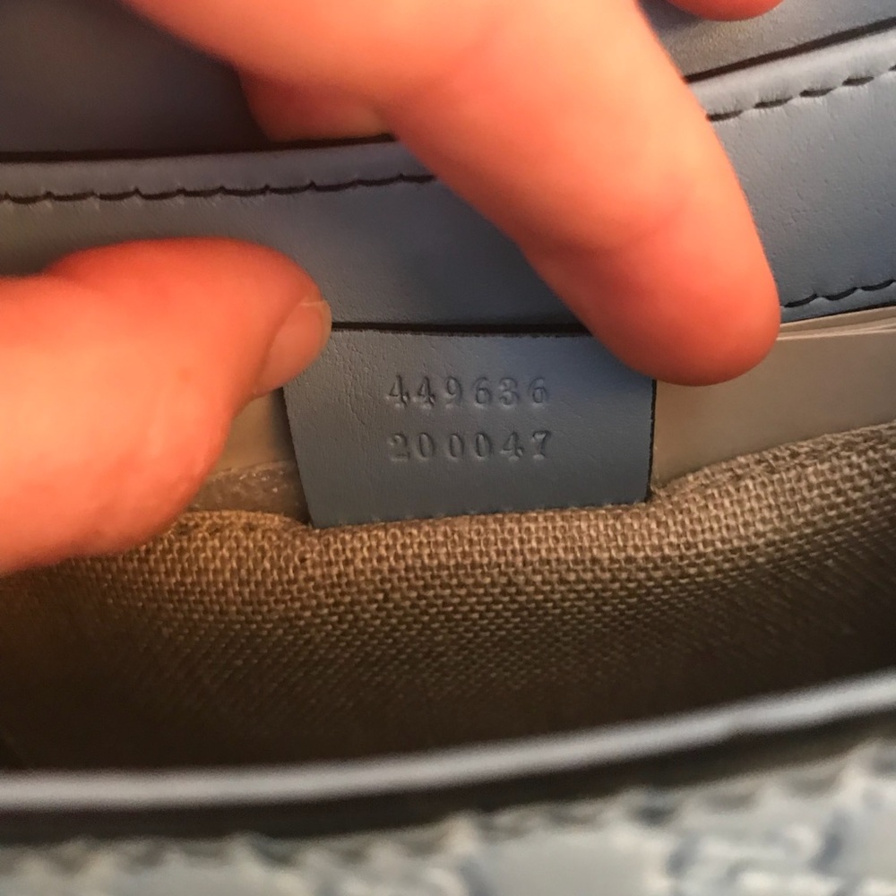 Gucci microgucissima clutch in light pastel blue - Picture 8 of 8